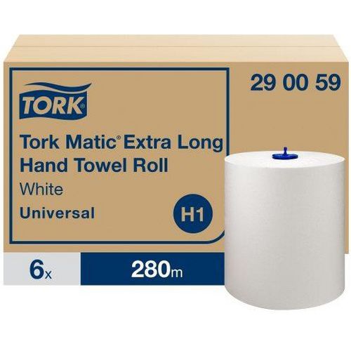 Handdoekrol Matic - extra lang - Wit - H1 Universal - Tork