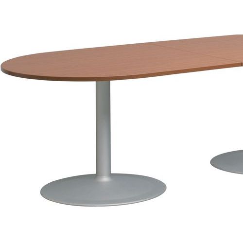 Ovalen modulaire tafel - Half ovaal - Trompetvoet