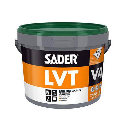 Acryllijm voor flexibele vloeren, speciaal voor LVT V4 - Sader