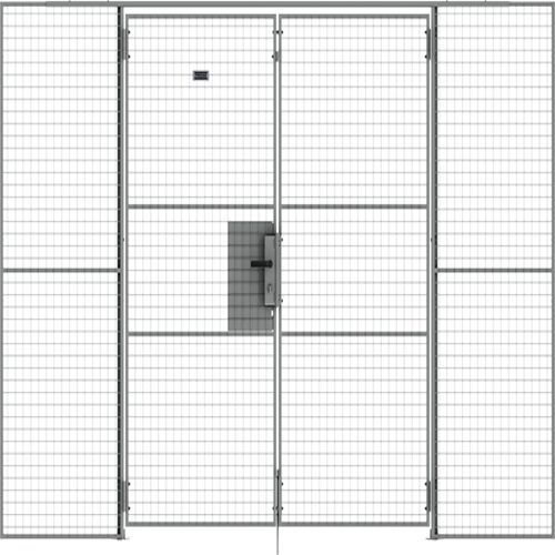 Dubbele draaideur voor gaaswand UX 450 - Met sleutelslot