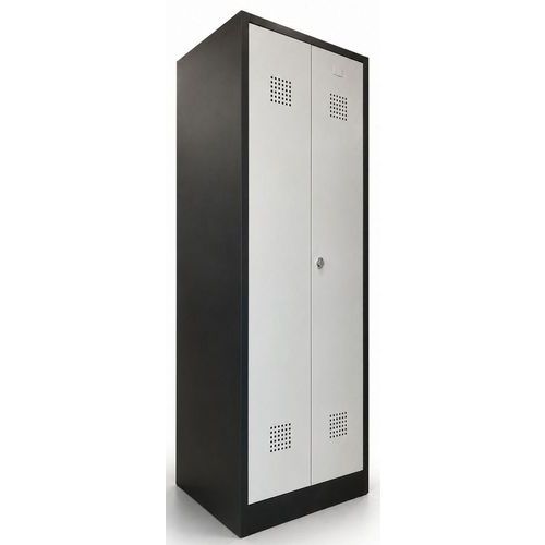 Refurbished onderhoudskast - 180x62cm - grijs en zwart