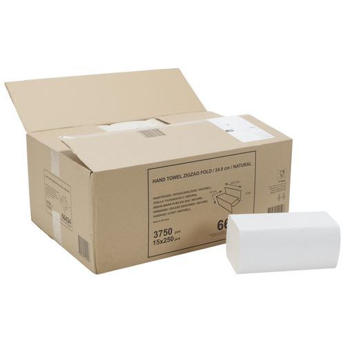 Handdoeken V-gevouwen naturel H3