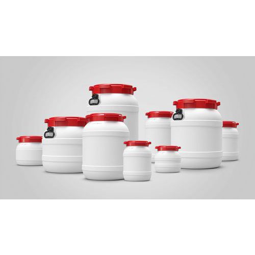 Vat met grote opening, verzegelbaar en goedgekeurd UN-X - 2,9 l tot 68 l