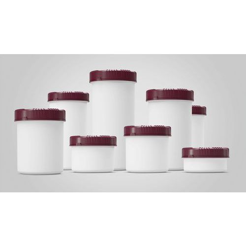 Kunststof pot met schroefdeksel Packo