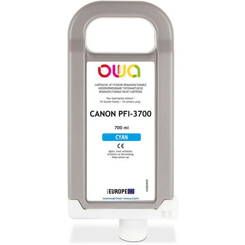 Plotterinktcartridge refurbished Canon PFI3700 - OWA