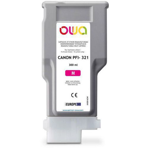 Plotterinktcartridge refurbished Canon PFI321 - OWA