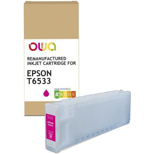 Plotterinktcartridge refurbished Epson T653 - OWA