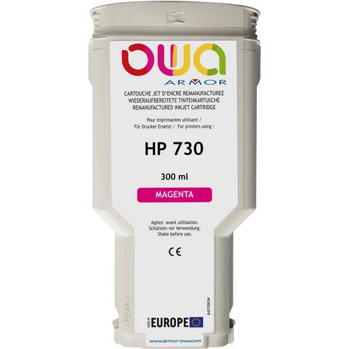 Plotterinktcartridge refurbished HP 730 plotter - OWA
