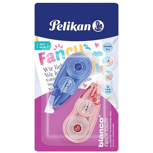Correctieroller Blanco Fancy set van 2 - assorti - Pelikan