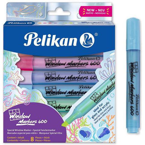 Marker Window 600 - Set van 8 - assorti - Pelikan
