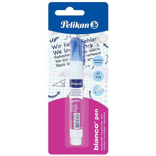 Correctiepen Blanco 7 ml blister - Pelikan