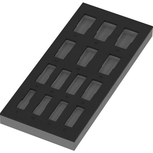 Schuimrubberen inzetstuk voor Impaktor Deep 1 Zyklop B 3/8 - Wera