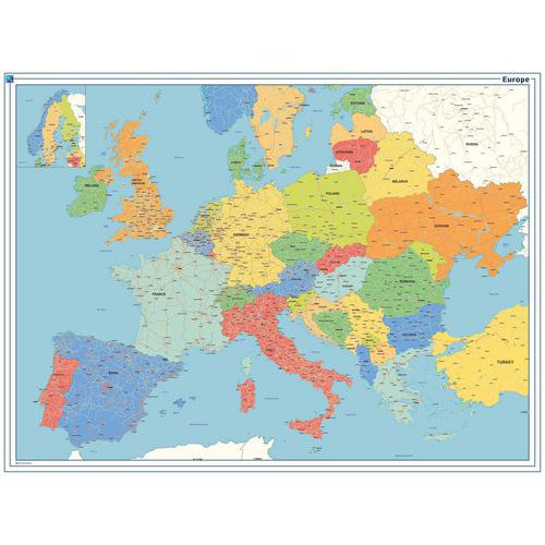 Magnetische kaart van Europa