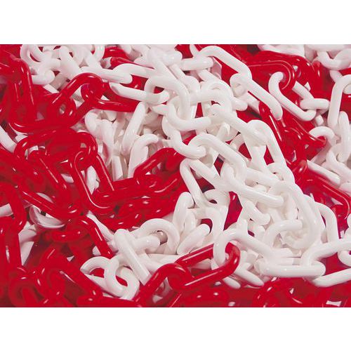 Kunststof ketting - rood en wit - Taliaplast