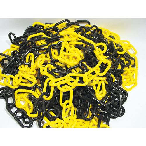 Kunststof ketting - geel en zwart - Taliaplast