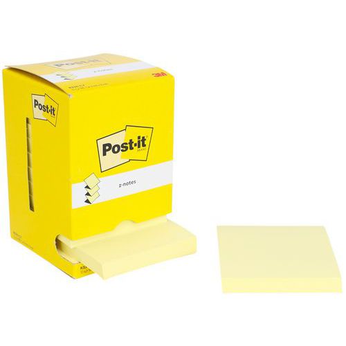Blok Z-Notes geel - 76 x 76 mm - set van 12 - Post-it®
