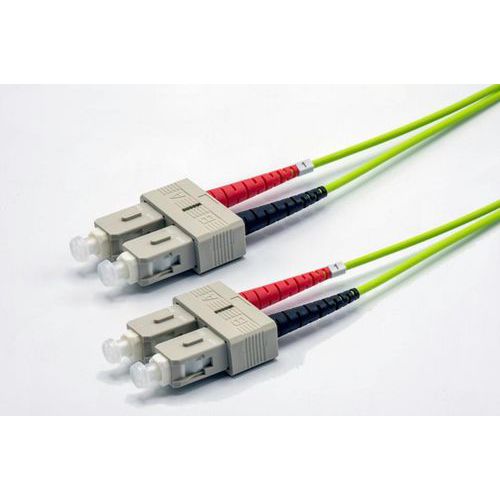 Patchkabel 2mm OM5 50/125 SC-UPC/SC-UPC LSZH lime - EKIVALAN