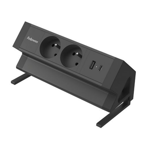 Voedingsmodule Power Desk 2 aansluitingen, USB-A USB-C - Fellowes