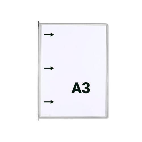 Zichtpaneel Tarifold A3 verticaal, opening links - Djois