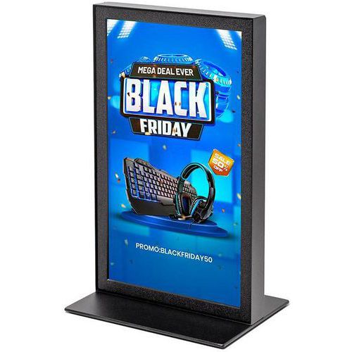 Tafeldisplay digitaal T-stand 13 inch - Showdown Displays Europe
