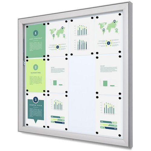 Buitenvitrine afsluitbaar Basic - Showdown Displays Europe
