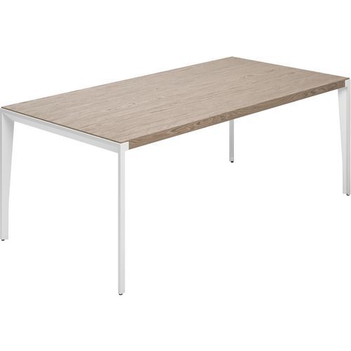 Bureau gamme X9 placage bois - 221 cm - Quadrifoglio