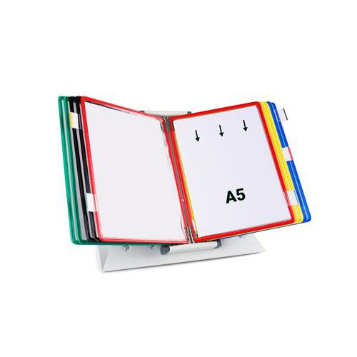 Zichtpanelensysteem wand metaal Tarifold A5 10 zichtpanelen - Djois