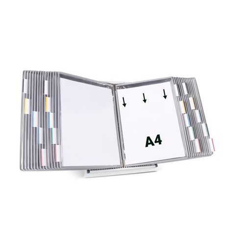 Zichtpanelensysteem bureau metaal Tarifold A4 30 zichtpanelen - Djois