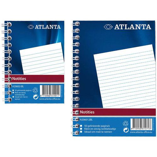 Notitieboek: spiraal binding: 50 bld/100 blz Notitieboek: spiraal binding: 50 bld/100 blz