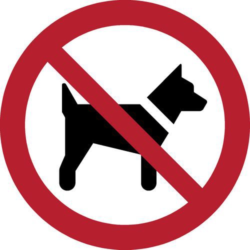 Pictogram Honden niet toegestaan