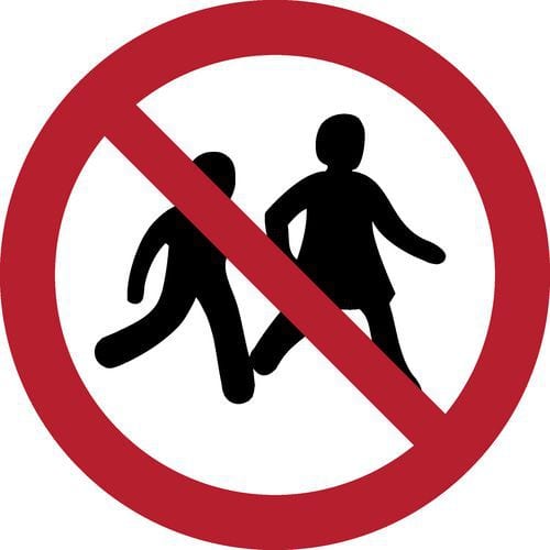 Pictogram Kinderen niet toegestaan