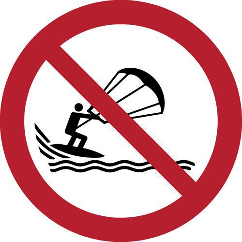 Pictogram Kitesurfen verboden