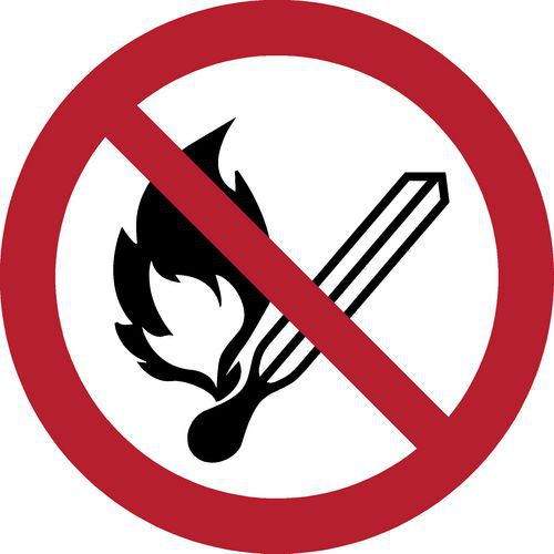 Pictogram Open vuur verboden
