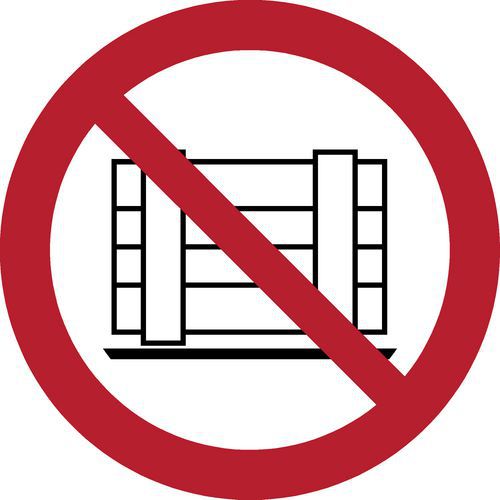 Pictogram Verboden de weg te blokkeren
