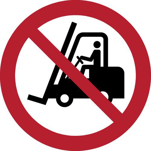 Pictogram Verboden toegang voor transportvoertuigen