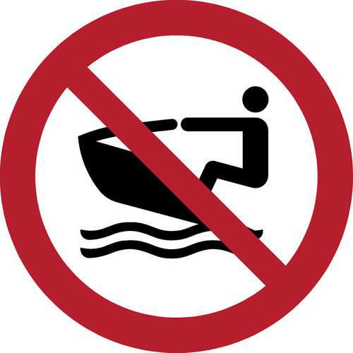 Pictogram Verboden voor persoonlijke vaartuigen