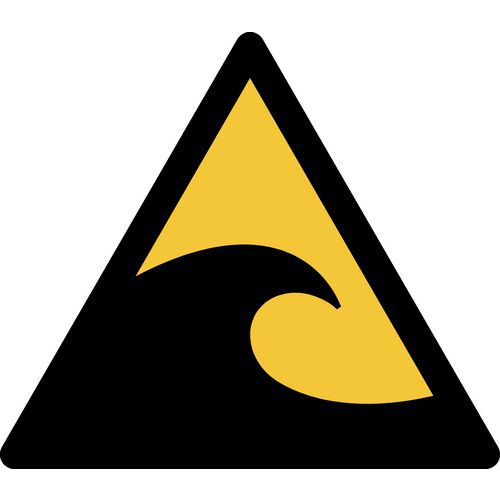 Panneau pictogramme Risque De Tsunami
