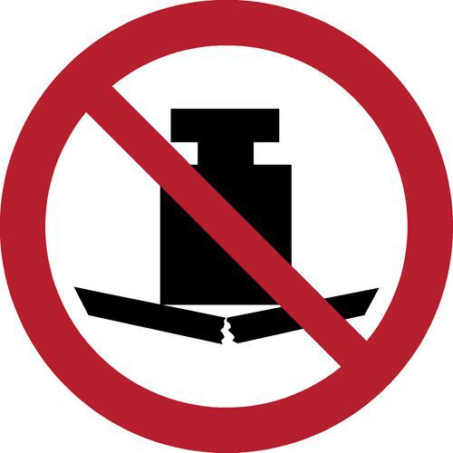 Pictogram Zware last verboden Pictogram Zware last verboden