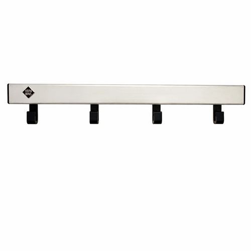 Wandkapstok Pro-line met 4 haken onder de rail