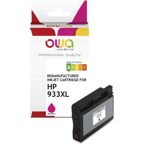 Cartouche d'encre remanufacturée HP 933XL - OWA Cartouche d'encre remanufacturée HP 933XL - OWA