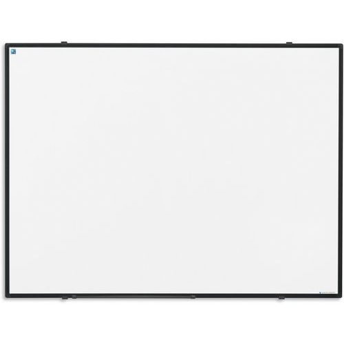 Tableau blanc Softline cadre noir acier émaillé blanc - Smit Visual