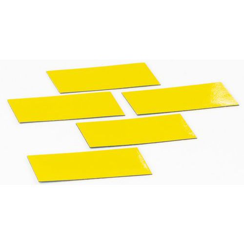 Symbool Rechthoek geel, set van 5 stuks - Smit Visual