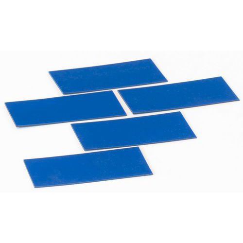 Jeu de 5 symboles de rectangle bleus - Smit Visual