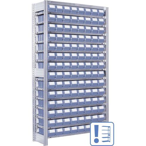 Bakkenstelling, Max. belasting per legbord: 60 kg, Totale hoogte: 124 mm, Totale diepte: 459 mm