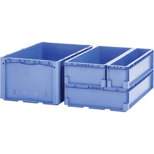 Eurostapelbak EMB, Totale inhoud: 7.2 L, Stapelbaar: ja, Totale hoogte: 142.5 mm, Totale breedte: 132 mm