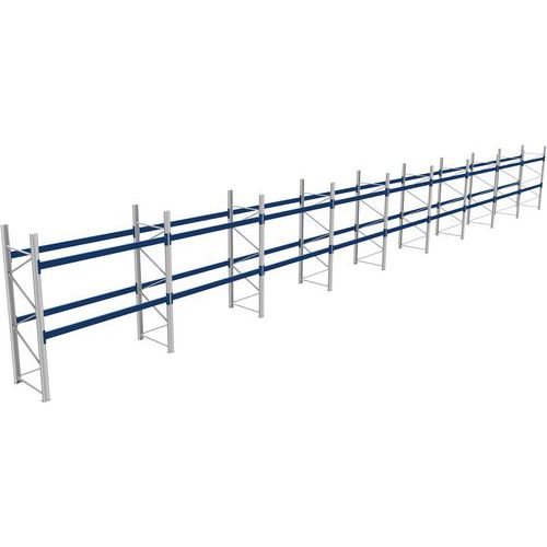 Rack a palettes en kit complet finition galva -  Charge 600 kg - Bito