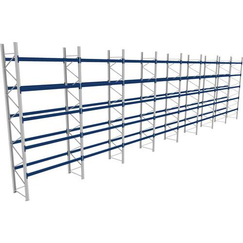 Rack a palettes en kit complet finition galva -  Charge 1000 kg - Bito