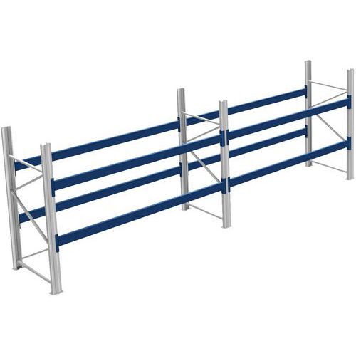 Rack a palettes en kit complet finition galva -  Charge 600 kg - Bito