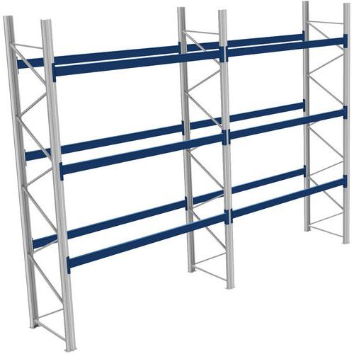 Rack a palettes en kit complet finition galva -  Charge 1000 kg - Bito