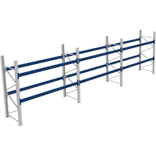 Rack a palettes en kit complet finition galva -  Charge 600 kg - Bito